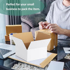 Eupako 8x8x4-Small-Shipping-Boxes-30-Pack-White-Corrugated-Box-Mailers, Cardboard Boxes for Packaging Small Business, Mailing