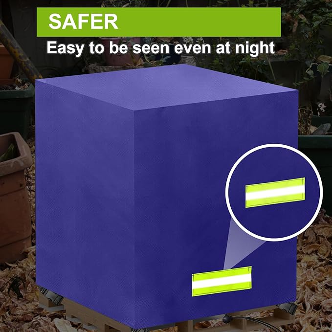 Pallet Cover Tarp Waterproof, Pallet Covers Heavy Duty Waterproof bulk Pallet Covers 48 x 48 x 60'' Outdoor Pallets Tarps Bulk Box Cover 48 x 48 x 60'' Custom Blue Fits Wood Patio Furniture