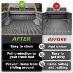 TripleAliners Truck Bed Mat Compatible with 2015-2022 Chevy Colorado/GMC Canyon Accessories 5FT Vehicle Perfectly Flush All Weather Protection TPE Heavy Duty Pickup Car Bed Cargo Mat