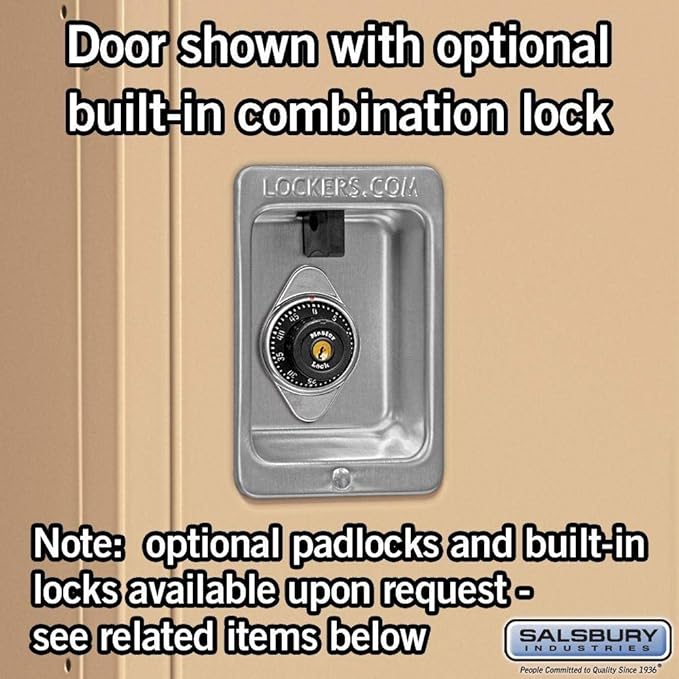Salsbury Industries 62352TN-U Double Tier 36-Inch Wide 5-Feet High 12-Inch Deep Unassembled Standard Metal Locker, Tan Brown