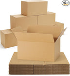 40-Pack-Small-Shipping-Boxes-10x7x5, Corrugated-Cardboard-Boxes-for-Packaging-Small-Business, Brown-Boxes-Mailers