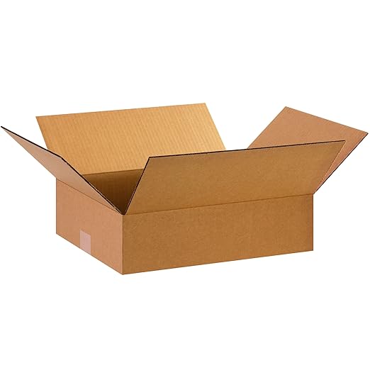 TAPE LOGIC 15 x 12 x 4 Corrugated Cardboard Boxes, Flat 15"L x 12"W x 4"H, Pack of 25 | Shipping, Packaging, Moving, Storage Box for Home or Business, Strong Wholesale Bulk Boxes