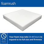 FoamRush 5" x 26" x 26" Upholstery Foam Cushion High Density (Chair Cushion Square Foam for Dinning Chairs, Wheelchair Seat Cushion Replacement)