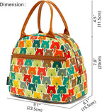 FlowFly Insulated Lunch Cooler Bag - Tote Bag Organizer for Women/Men, Bear