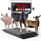Medium Livestock Scale/Farm Animal Weighing Equipment, Capacity 2000 x 0.2 lb for Sheep, Goat, Alpaca, Pig, etc. Platform 50"x25"
