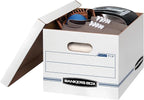 Bankers Box 20-Pack Basic Duty File Storage Boxes with Lids, Letter/Legal, STOR/FILE, (0071302)