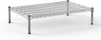 24''W x 36''L x 8''H Chrome Plated Wire Dunnage Rack | Off The Floor Storage