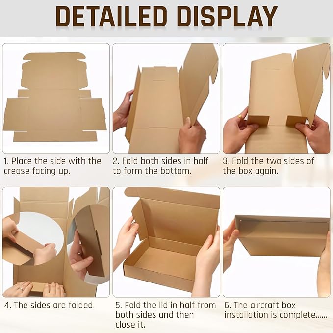 100-Pcs Small Shipping Boxes - 3 Layer Corrugated Cardboard Brown Mailer Boxes for Gift Packaging, Small Business Supplies, Bulk Gift Box(5.91 x 3.94 x 1.57 Inches)