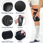 APEXUP Ice Pack for Knee Pain Relief, Large Reusable Wrap After Surgery, Flexible Gel Cold Pack for Injuries, Pain Relief for Back, Shoulder, Elbow, Ankle and Leg (Black, XXL, 1PK)
