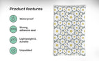 6x9 Poly Mailers – Floral Daisy – Waterproof, Tear-Resistant Shipping Bags with Adhesive Seal – 200 Pack – Package Mint