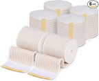 Premium Elastic Bandage Wrap (2” Wide, 6 Pack) - Nexskin Latex Free Athletic/Medical Compression Bandages Hook & Loop Fasteners at Both Ends - Lifetime Washable & Reusable Bandages