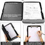 SFLHHDM Storage Clipboard with Pen Holder, High Capacity Clipboards for Classroom, Clip Boards 8.5x11 with Storage, Low-Profile Clip, Lightweight Plastic Clipboard for Kids, Lawers, Office Workers