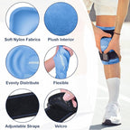 APEXUP Ice Pack for Knee Pain Relief, Large Reusable Wrap After Surgery, Flexible Gel Cold Pack for Injuries, Pain Relief for Back, Shoulder, Elbow, Ankle and Leg (Blue, L, 2PK)
