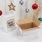 Hoikwo 9x6x4 Shipping Boxes Set of 25, White Corrugated Cardboard Box for Small Business for Packaging Mailing
