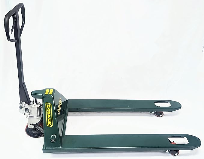 Harper Steel Hydraulic Pallet Jack with 48" x 27" Forks MPJ2748 5,500 lb Capacity.