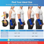ComfiTECH Wrist Ice Pack Wrap 2 Pack, Flexible Hand Ice Pack for Carpal Tunnel, Thumb & Forearm, Reusable Gel Cold Sleeve with Adjustable Strap for Comfort and Support, Blue, Medium