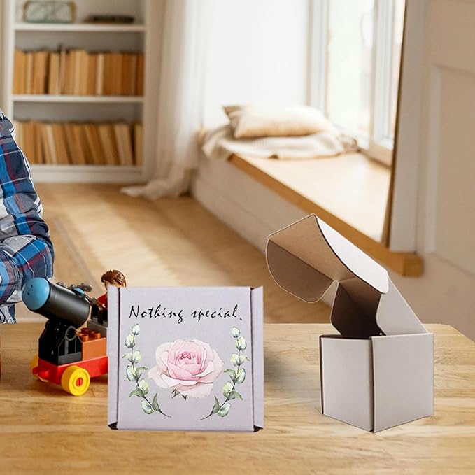 3x3x3 inch Shipping Boxes, White Corrugated Cardboard Box Literature Mailing Shipping Packaging Recyclable Storage Boxes and Craft Gifts Giving Products Business White Box Set of 25 (3''x3''x3'')