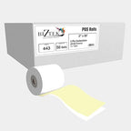 Carbonless, Receipt Rolls, Paper, 3" x 95' x 7/16" Core, 2 Ply White/Canary, 50 Rolls per Carton