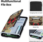 Clipboard with Storage Box & Pen Holder,Heavy Duty Clip Boards 8.5x11 for Nursing,High Capacity,School & Office Supplies,Skull Butterfly Gothic