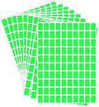 Starboling Color Coding Labels,3000 PCS 1/2" x 3/4" Fluorescent Green Rectangular Label,for Garage Sale,Price Tags,File Folder Tabs