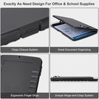 SFLHHDM Clipboard with Storage, Clip Boards 8.5x11, Plastic Clipboards with Pen Holder, Clip Board with Storage Compartments, Nurse Clipboard with Storage for Classroom, Student, Teacher