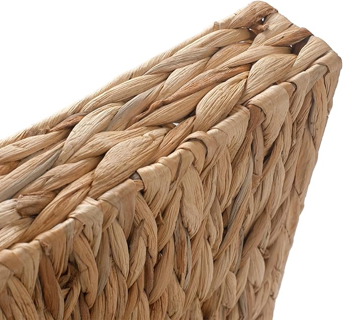 Water Hyacinth Letter Tray, Woven Desk Tray, Wicker Desktop Basket Organizer for Papers, Documents, Magazines, Files