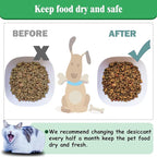 xcivi 12-Pack Pet Food Desiccant Bag, Compatible with Pitpet Smart Automatic Cat Feeder 6-L Reliable Automatic Cat Food Dispenser with Display LCD Screen, Desiccants Keeps Dry Food Fresh