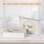 HORLIMER 9x6x2 inches Shipping Boxes Set of 50, White Corrugated Cardboard Box Literature Mailer