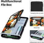 Clipboard with Storage Box & Pen Holder,Heavy Duty Clip Boards 8.5x11 for Nursing,High Capacity,School & Office Supplies,Pumpkins Ghosts