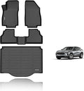 KELCSEECS® Floor Mats & Cargo Liner Custom for Chevrolet/Chevy Trax 2014-2023 & 2013-2023 Buick Encore(Not fit Encore GX) All Weather Protection TPE Floor Liners Full Set Accessories Black