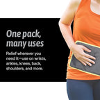 Hot & Cold Reusable Gel Packs (Medium, 1 Pack) Flexible Soft Compress - Ice & Heat Therapy for Injuries, Back, Shoulder, Hip, Knee, Joint Pain, Swelling, Bruises, Post Surgery - Sport Temp