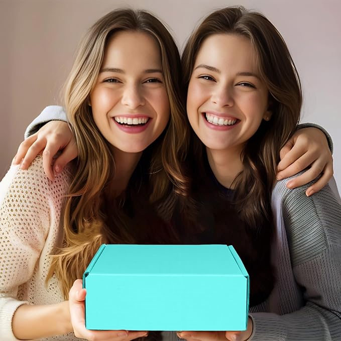 Small Shipping Boxes, 50 Pack Cardboard Box Corrugated Mailer Boxes Small Corrugated Boxes For Shipping Packaging Craft Gifts Giving Products, 6 x 4 x 1.6 Inches (Light Green)