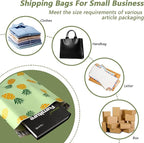 Poly Mailers 10x13 Inch 100 Pcs - Pineapple printed Shipping Bags, 2.4mil Thickness, Waterproof and Tear Resistant Mailing Envelopes, Self-Sealing Packaging Bags for Small Business