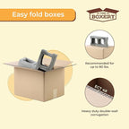 The Boxery Heavy-Duty Double Wall (ECT48) - 12"x12"x6" (15-Pack) | Corrugated Boxes for Shipping, Packaging, Moving, Storage Box for Home or Business, Strong Wholesale Bulk Boxes