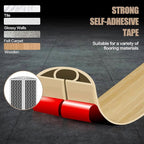 Floor Cord Cover Self Adhesive Cord Hider,20FT Cable Management, Extension Strip Protector for Wires, Prevent Cable Trips for Offices, Gyms, Exhibitions Cavity:0.39"(W) x 0.27"(H) WoodLightyellow