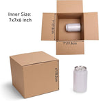 CRUGLA 40 Packs 7x7x6 Shipping Boxes Corrugated Cardboard Boxes Shipping Box Bulk for Small Business Packing Boxes