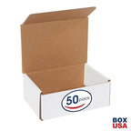 BOX USA Shipping Boxes Small 8"L x 6"W x 3"H, 50-Pack | Corrugated Cardboard Box for Packing, Moving and Storage