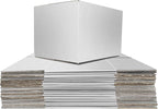 PETAFLOP Shipping Boxes 11x6x6, White Mailer Corrugated Cardboard Box for Small Items Shipping, 25 Pack
