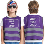 A-SAFETY Kids High Vis Reflective construction Safety vest customized LOGO