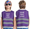 A-SAFETY Kids High Vis Reflective construction Safety vest customized LOGO