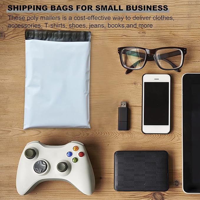 OausTect White Poly Mailers 10X13 Shipping Bags 1000 Pack Mailers Poly Bags Self-sealing Adhesive Waterproof Tear-proof Shipping Envelopes for Small Business Clothing Books Shirt Packaging