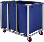 Commercial Laundry Cart with Wheels 12 Bushel (400l) Industrial Laundry Hamper Large Heavy Duty Rolling Laundry Basket Waterproof Trucks for Home Organizer Storage