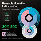 VIVOSUN 62% RH Two-Way Humidity Control Packs, Size 4 g, 10 Packs for Storing 1/2 oz, Moisture Balancer with RH Indicator Card for Food & Herb Storage