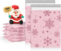 Metronic Christmas Poly Mailers 10x13" 100 Pack Shipping Bags for Clothes,Self Adhesive Shipping Envelopes for Small Business,Waterproof Mailers Poly Bags for Shipping,Packaging Mailing Bags Snowflake