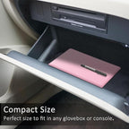 FINPAC Car Registration and Insurance Card Holder, Vehicle Glove Box Card Organizer Wallet Automobile Accessories for License
