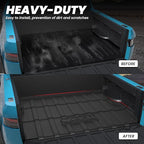 LASFIT Bed Mat for Rivian 2022-2026 R1T (4.5FT/4.5'Bed) Truck Bed, All Weather 4.5 ft Pick up Bed Liner for Rivian R1T Accessories, TPE Trunk Mat&Bed Liner (Not Fit Drop-in Liners)