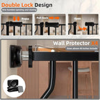 TSAYAWA Baby Gate Extra Wide Fits 29.51-85.81 inch Wide Opening - Dog Pet Gates for Doorways Stairs No Drilling Pressure Mounted - Large Child Safety Gate Indoor Outdoor Black