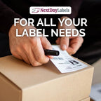 NextDayLabels – 4-1/4" x 5-1/2" Rectangular Sticker Labels for Printer - White Laser/Inkjet Printer Labels Return Address Labels Shipping Label Stickers (50 Sheets, 4 Per Sheet, 200 Labels)