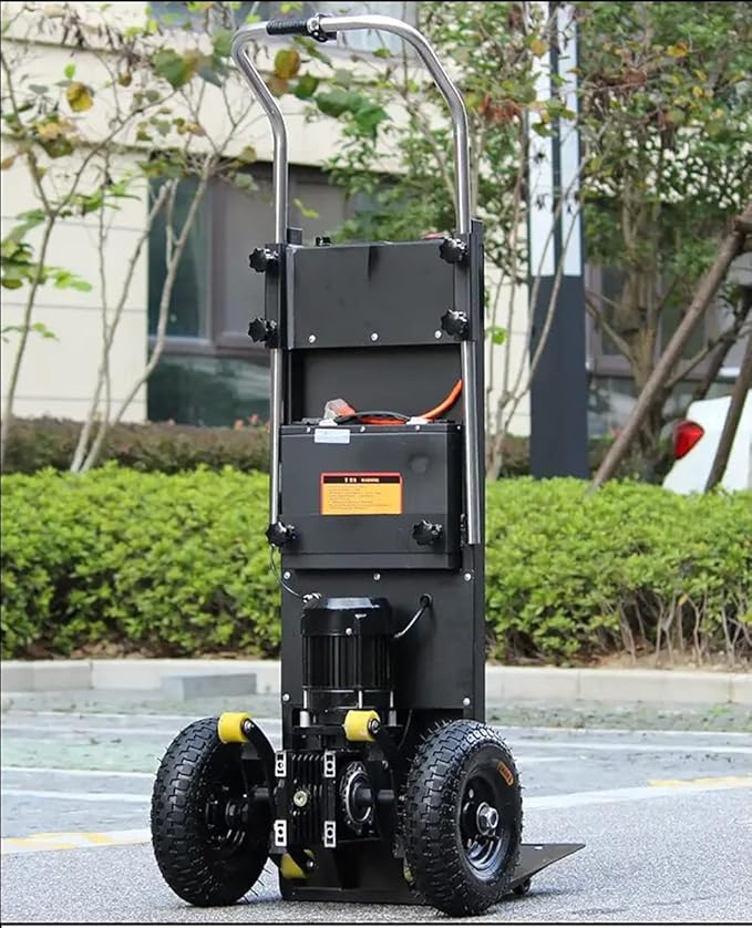 Electric Stair Climbing Hand Trucks Dolly Cart for Moving, 880lb Capacity Heavy Duty, with Folding Handle & Solid Wheel & Brakes