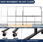 Large Dry-Erase Rolling Magnetic Whiteboard - 70 x 36 Inches White Board Height Adjust Double Sides Mobile Portable Easel on Wheels, Dry Erase Board with Stand for Office, Home & Classroom
